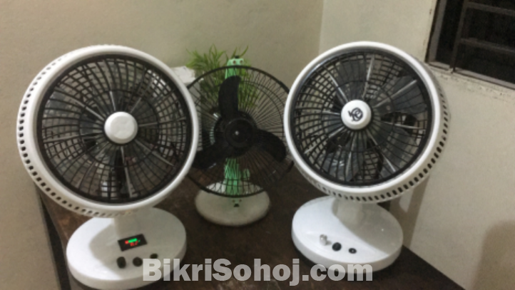 Rechargeable charger fan